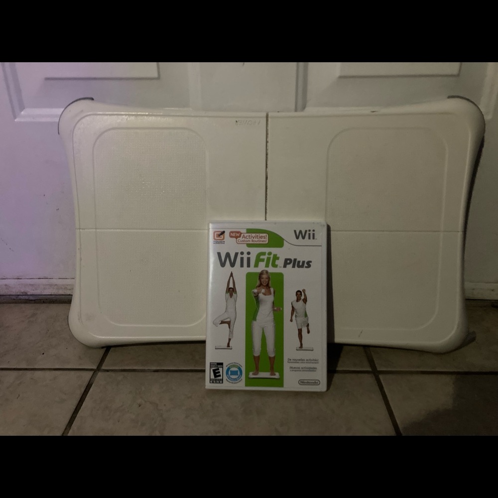 Wii fit game with balance board -used/good condition